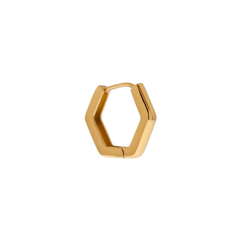 Baby Hexagon Hoop Gold