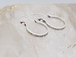 Load image into Gallery viewer, z Silver Confetti Hoops
