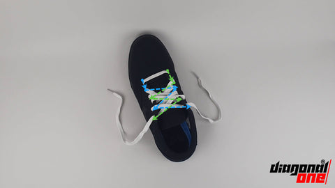 shoe lace pattern wide forefoot criss-cross