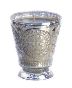 Mistletoe Mercury Glass Candle
