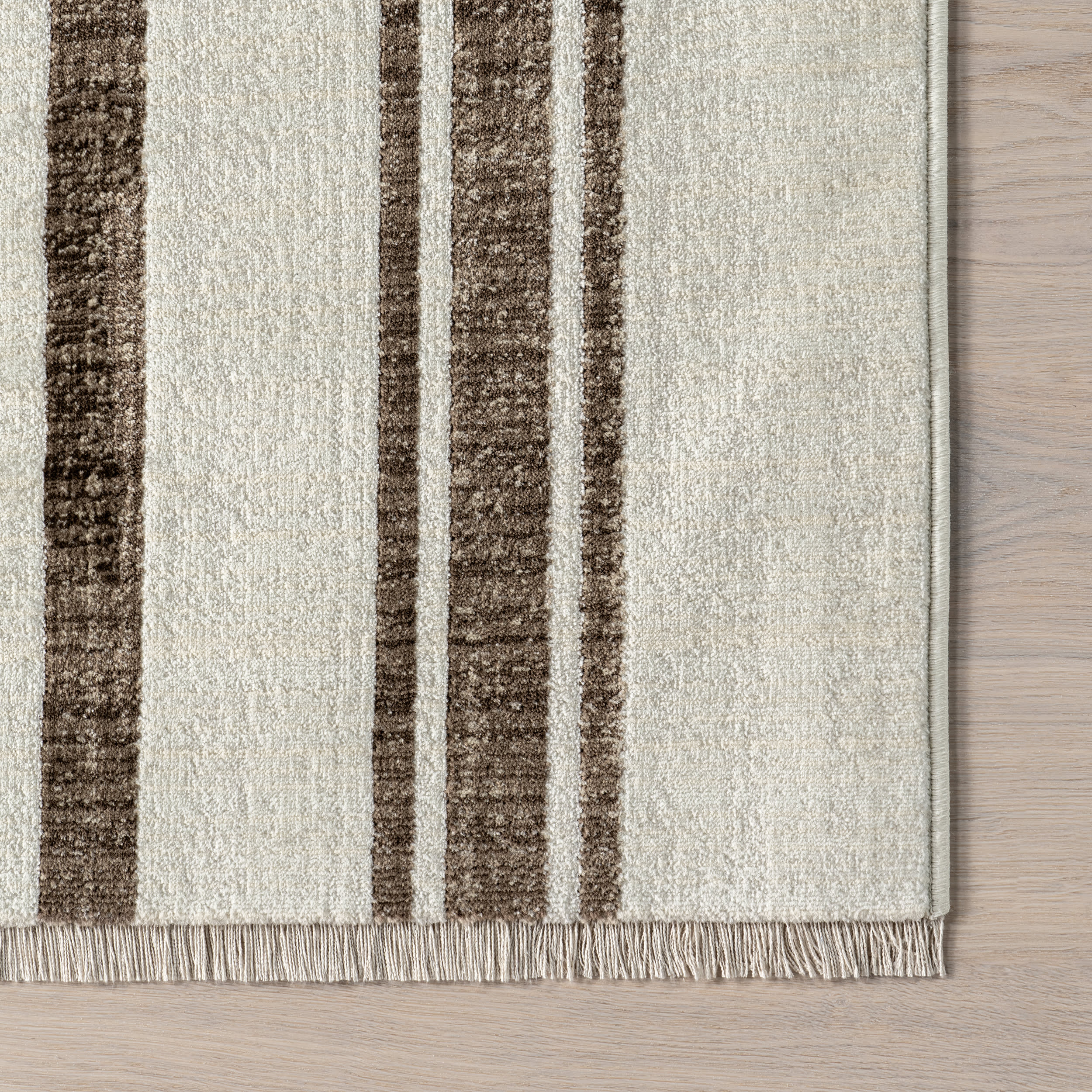 Brown Striped Rug by Laverne