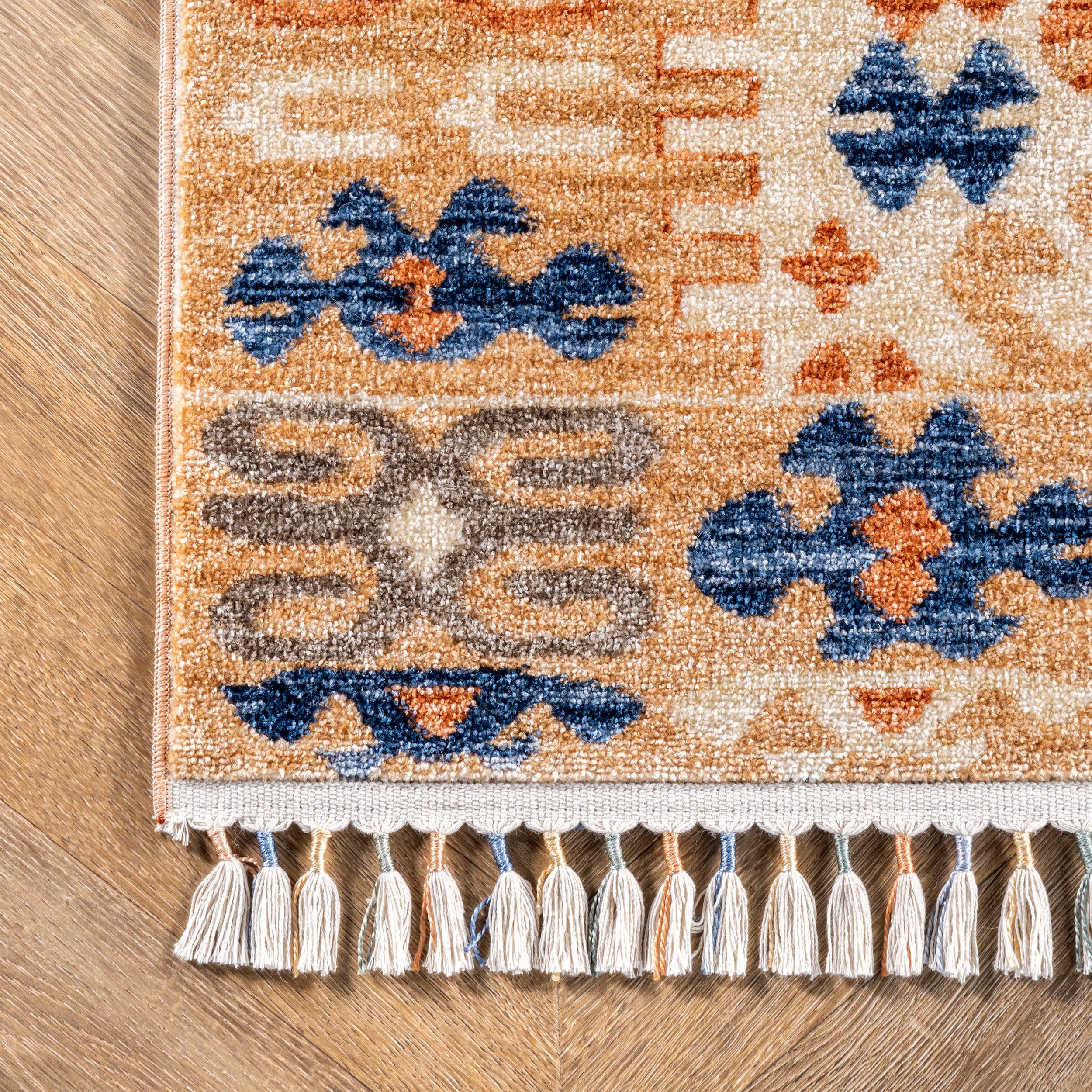 Multicolor Ethnic Totem Rug