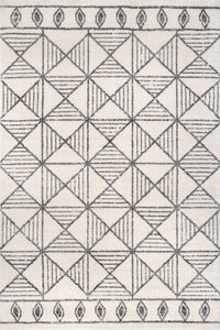Retro Tiles Rug | Off White