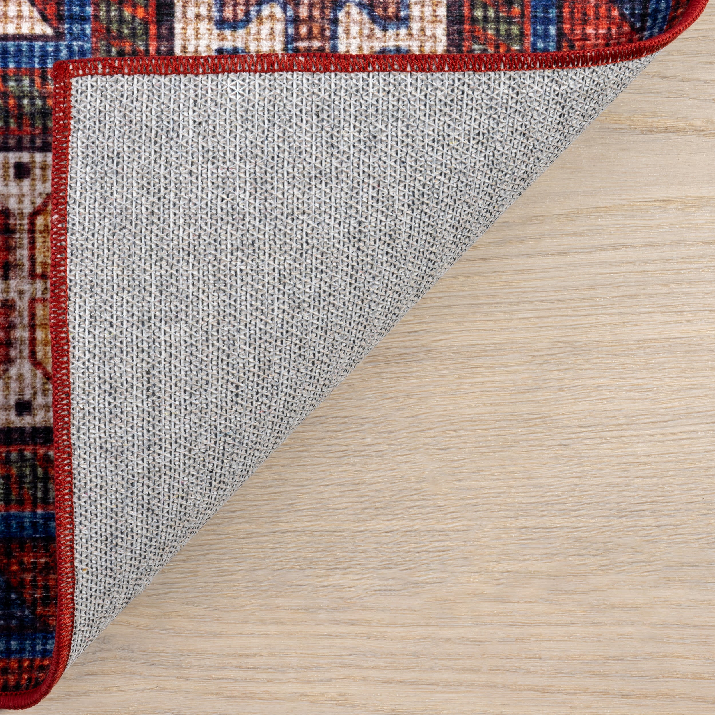 Classic Brick - Colored Davina Washable and Spill - Proof Rug