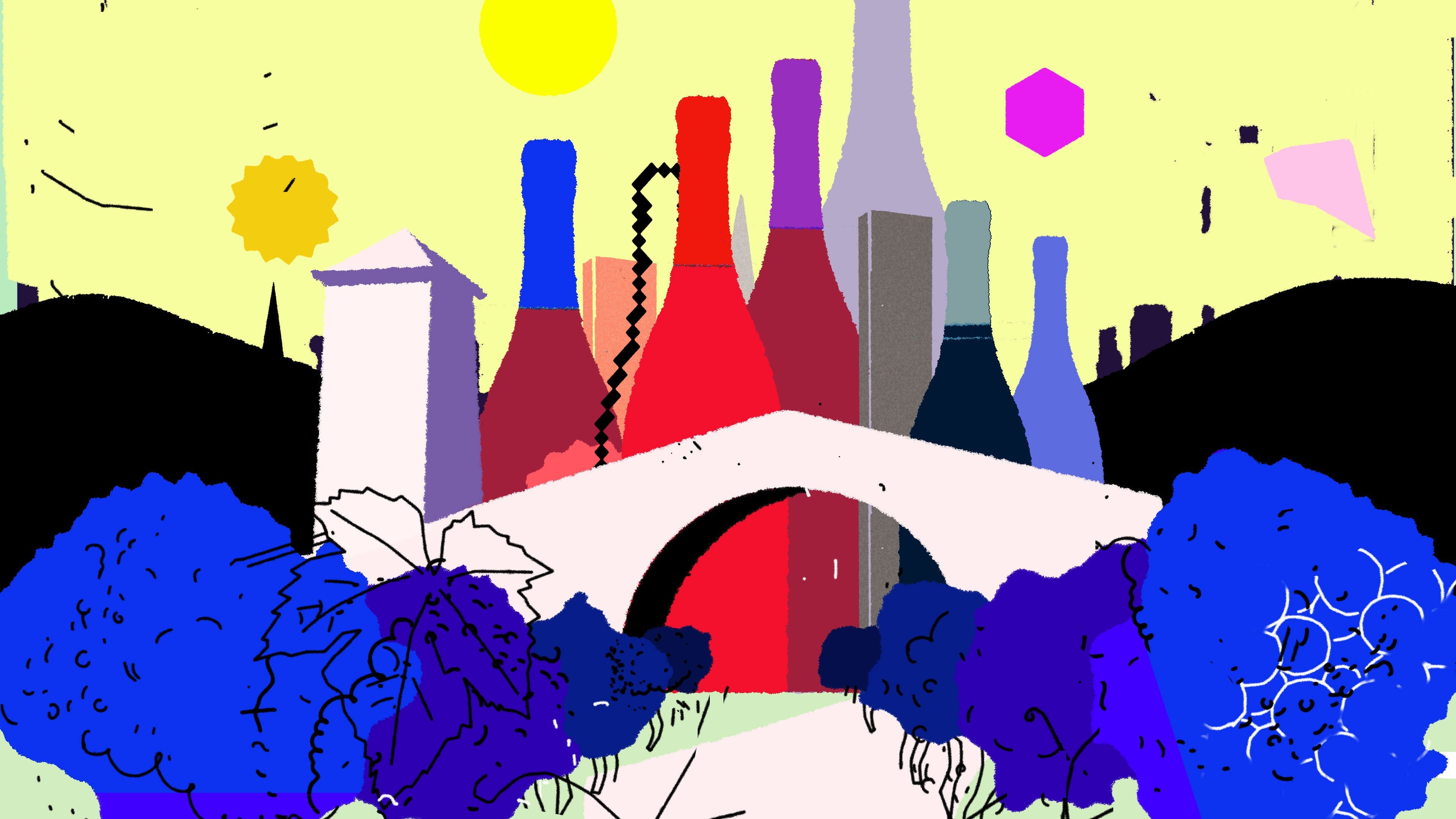 Robert Mondavi header illustration