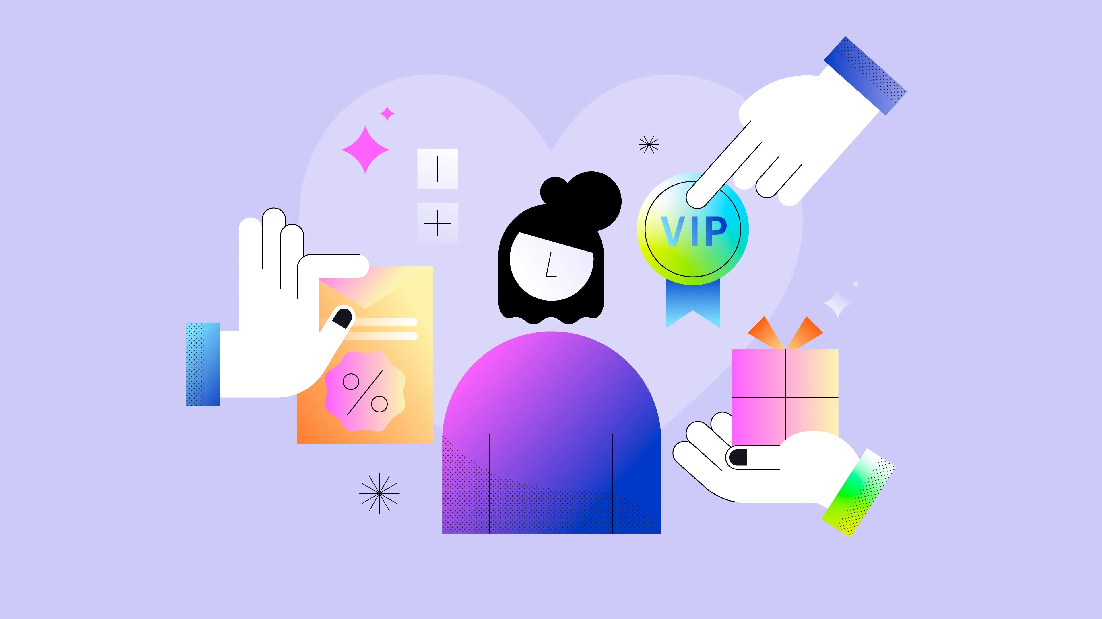 illustration representing an ecommerce loyalty program