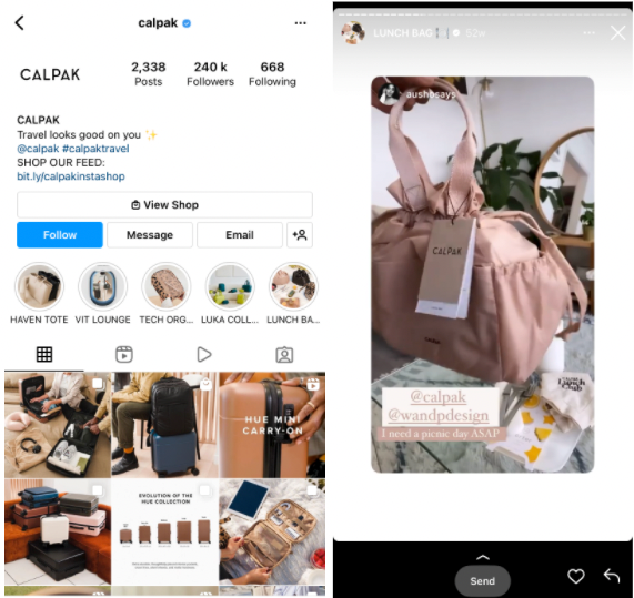 social-commerce-calpak-instagram