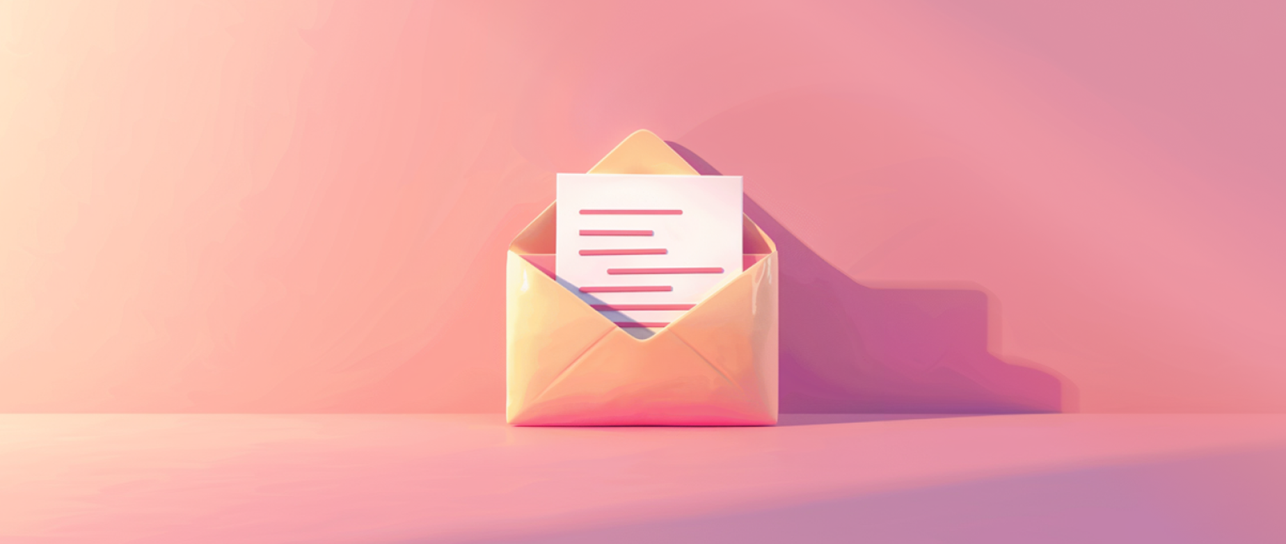 A textured, three-dimensional illustration of the familiar email icon.