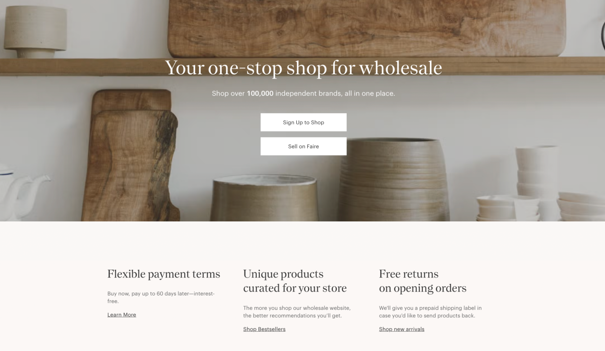 Faire wholesale marketplace