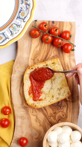 Bruschetta Toast Prep