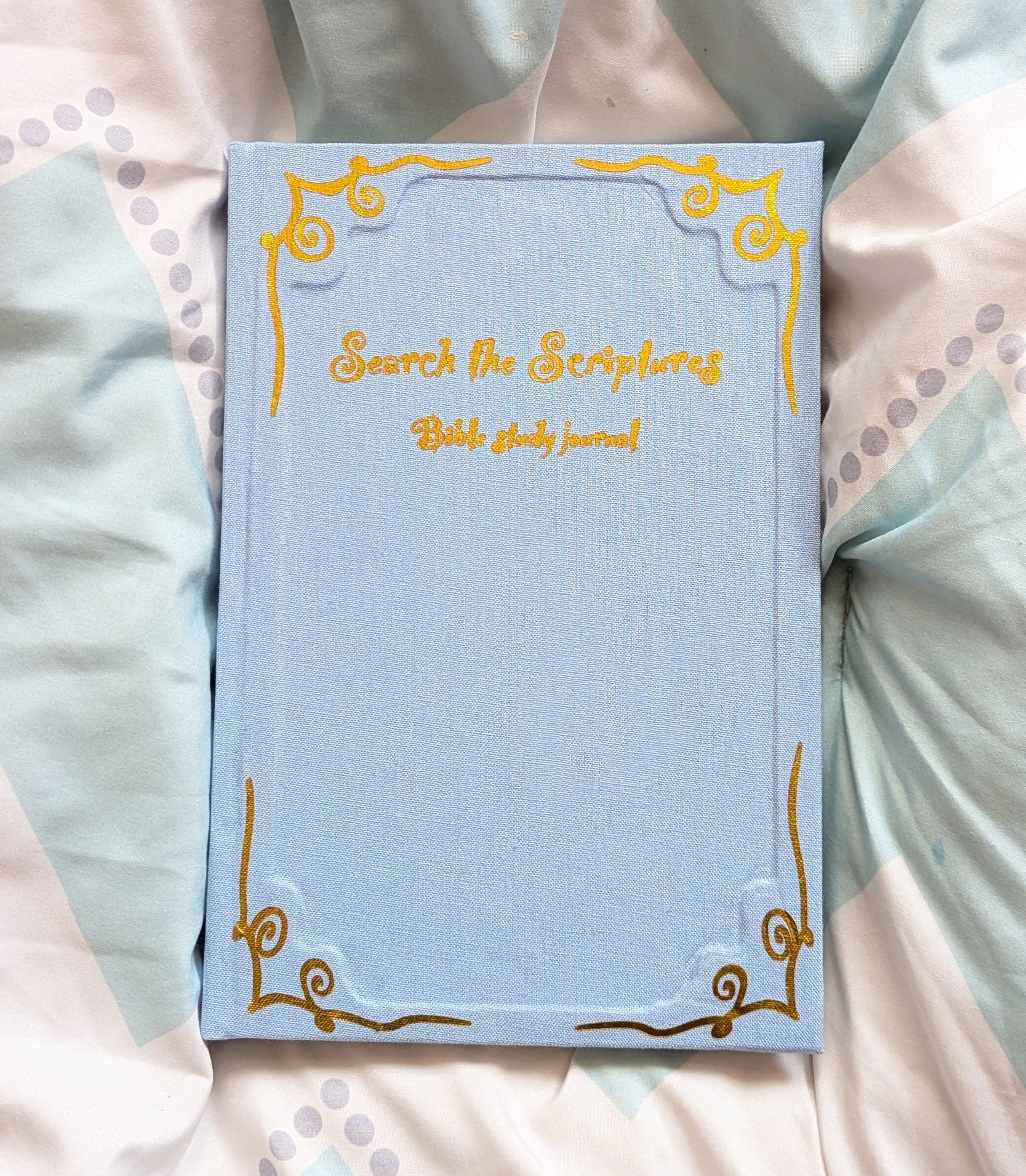 Search the Scriptures” – Handcrafted Bible Study Journal for Daily Devotions