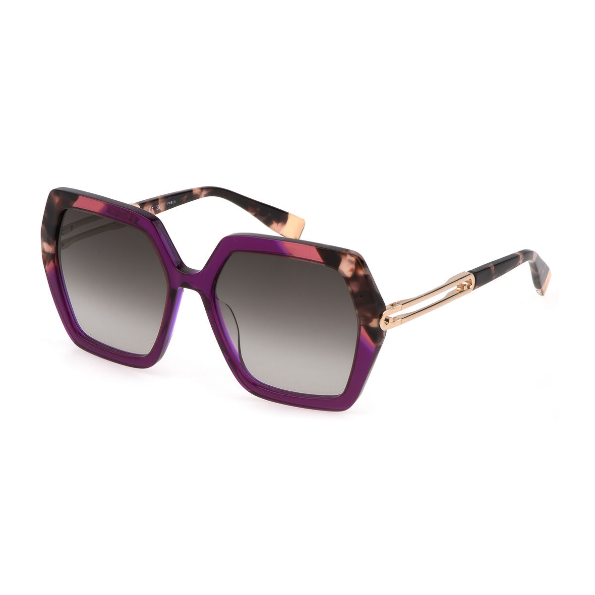 Furla Ladies' Sunglasses  Sfu684-5609fe  56 Mm Gbby2 In Purple