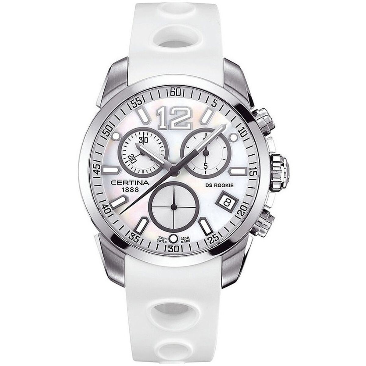 Certina Men's Watch  Ds Rookie Chronograph Mop ( 40 Mm) Gbby2 In White