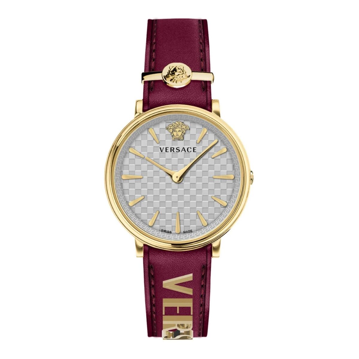 Versace Ladies' Watch  Ve81043-22 ( 38 Mm) Gbby2 In Red