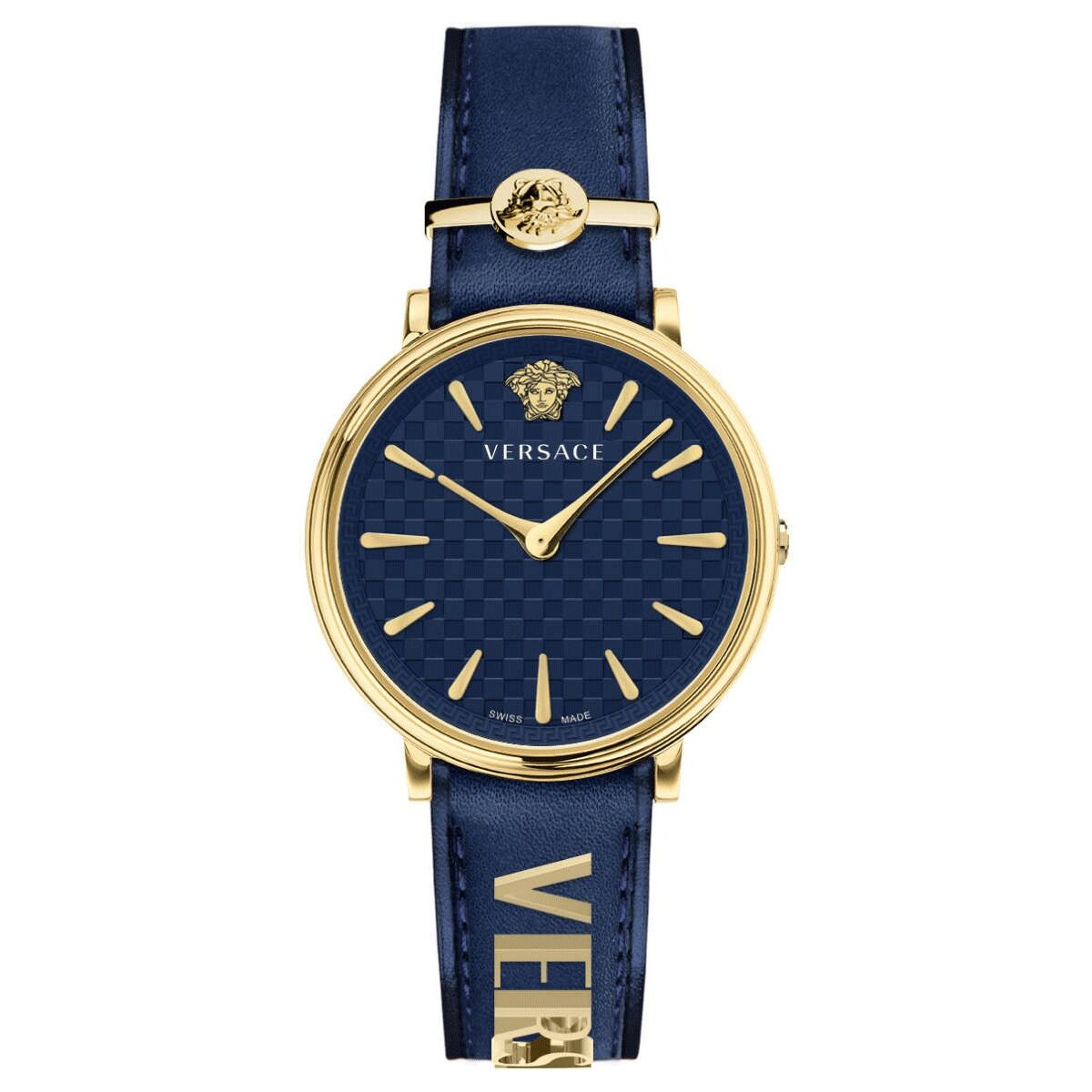 Versace Ladies' Watch  Ve81045-22 ( 38 Mm) Gbby2 In Blue