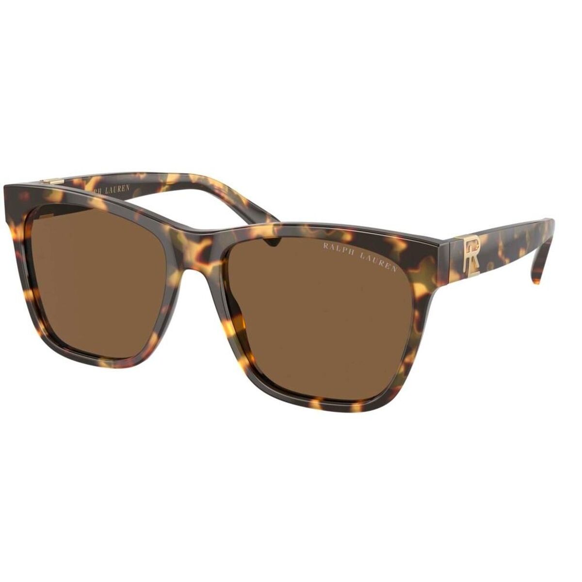 Ralph Lauren Ladies' Sunglasses  The Ricky Ii Rl 8212 Gbby2 In Brown