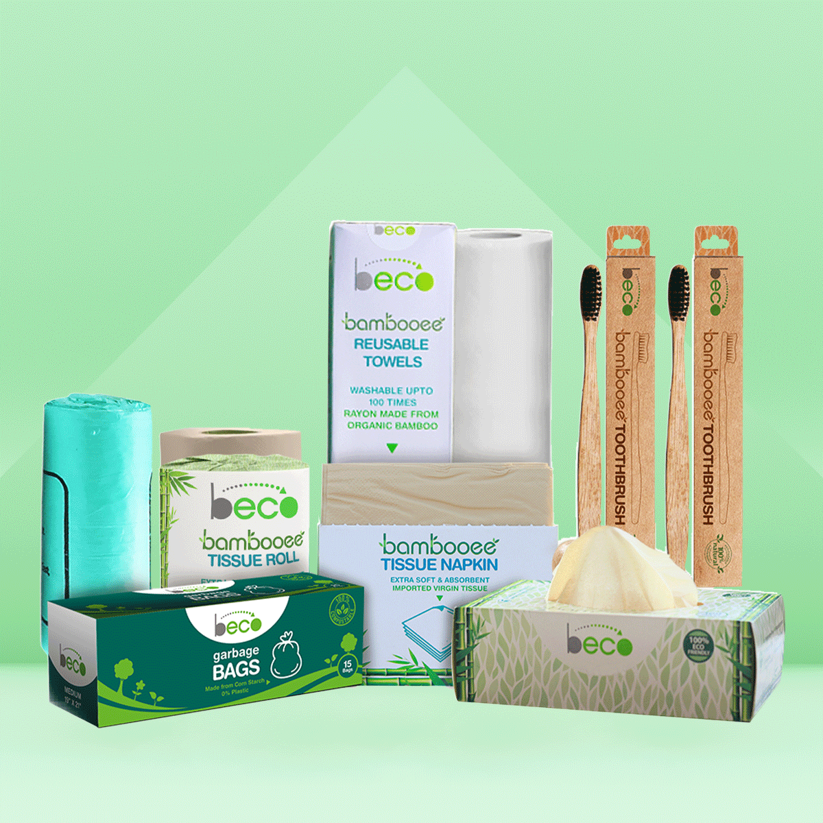 Reusable Bamboo Fiber Kitchen Towels, 20 pieces per roll –