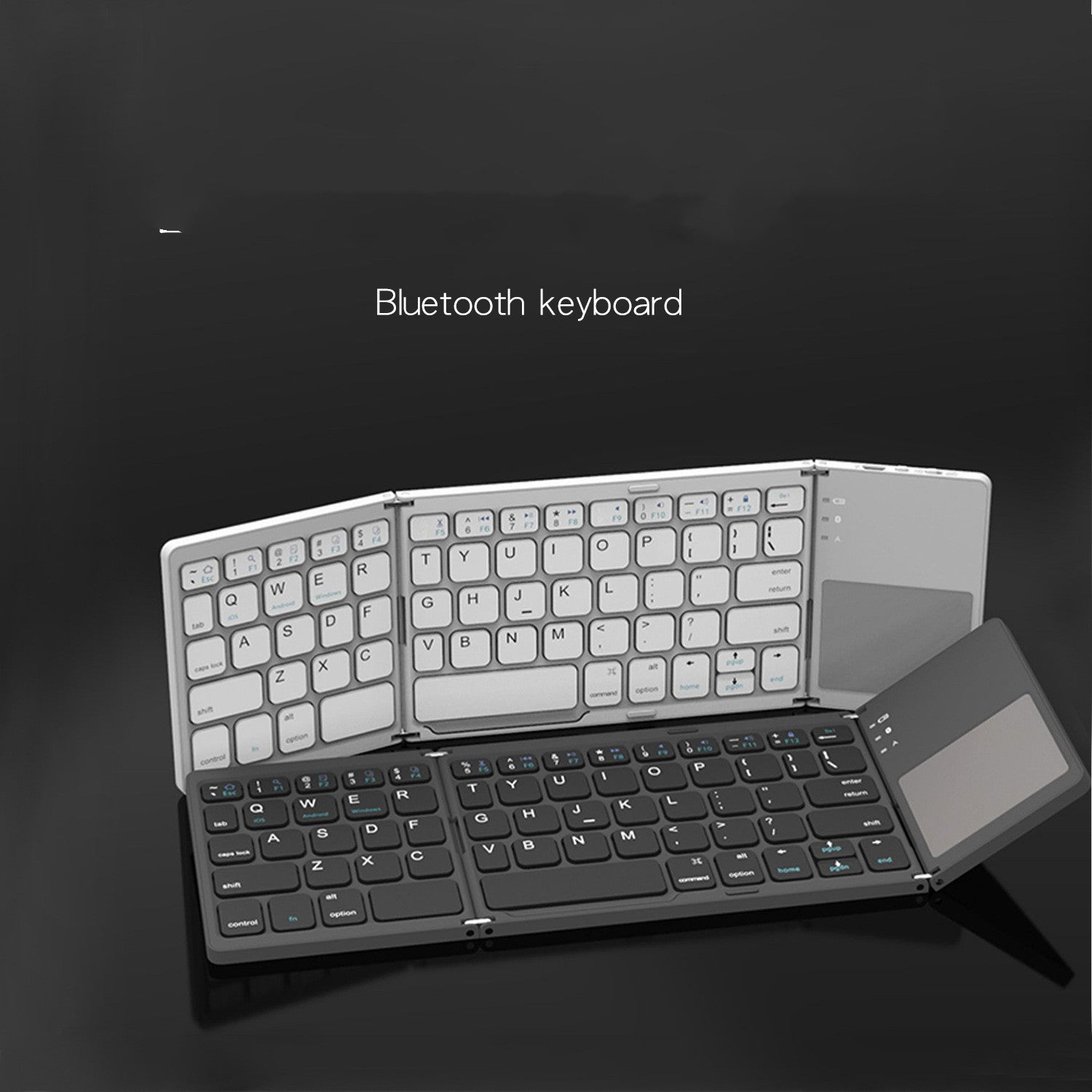 Mini Tri-fold Bluetooth Keyboard For Mobile Phone Computer Portable Wireless Thin Touch Universal