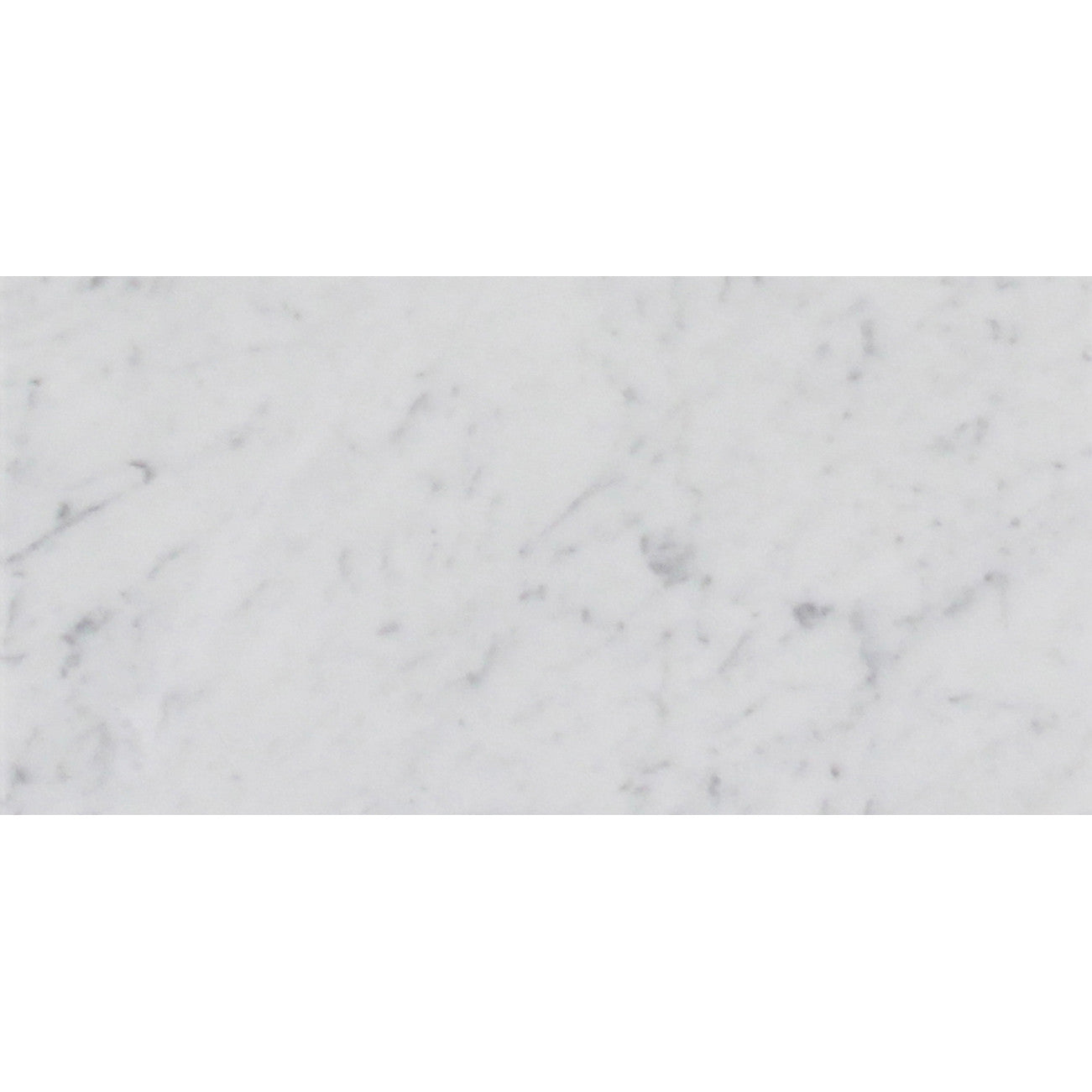 Italian White Carrara Marble Tile 6"x 12" Polished