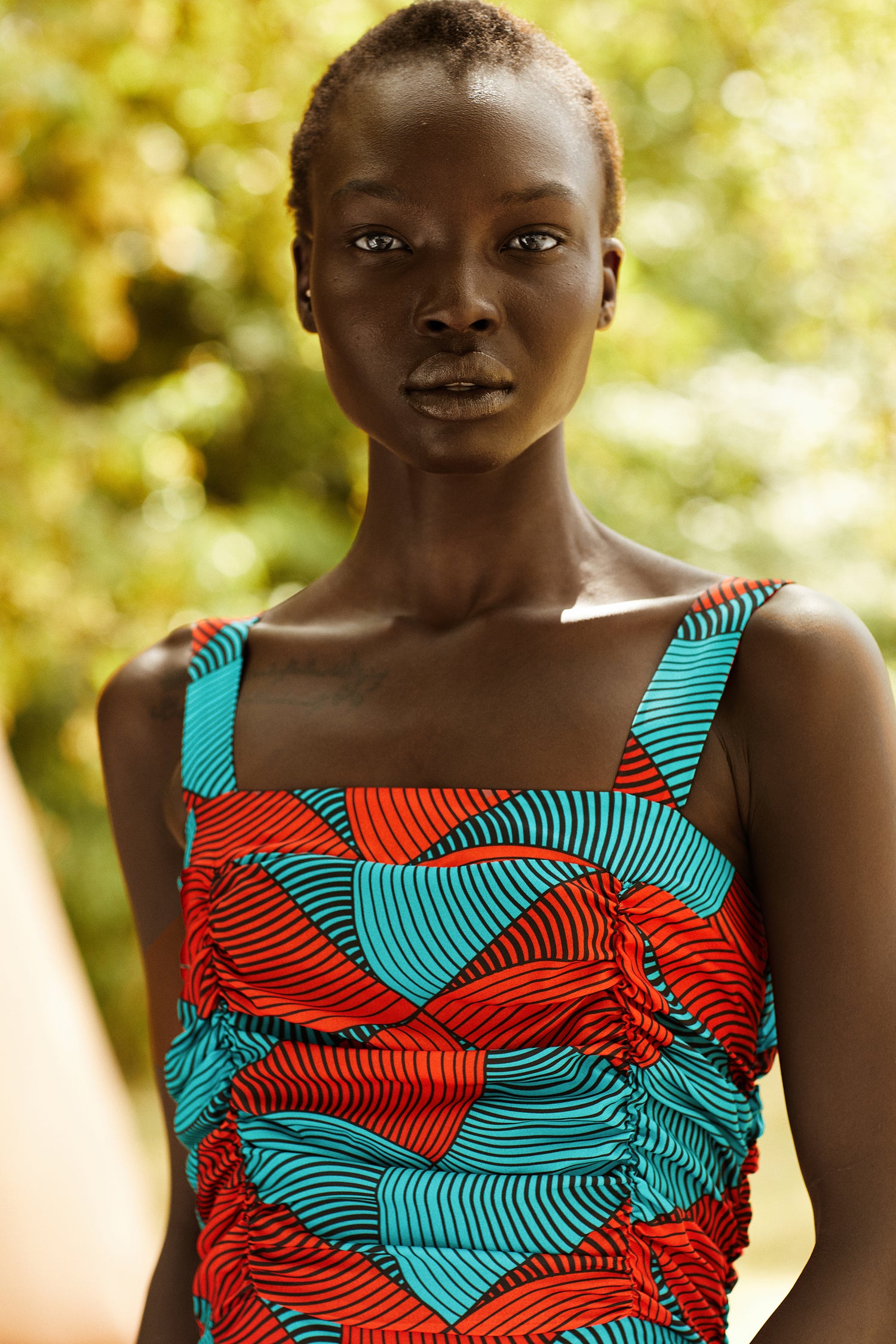 Ivie Midi African Print Dress (blue) – MAHOSTYLE
