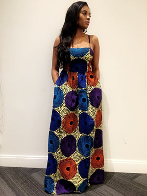 african print maxi dress