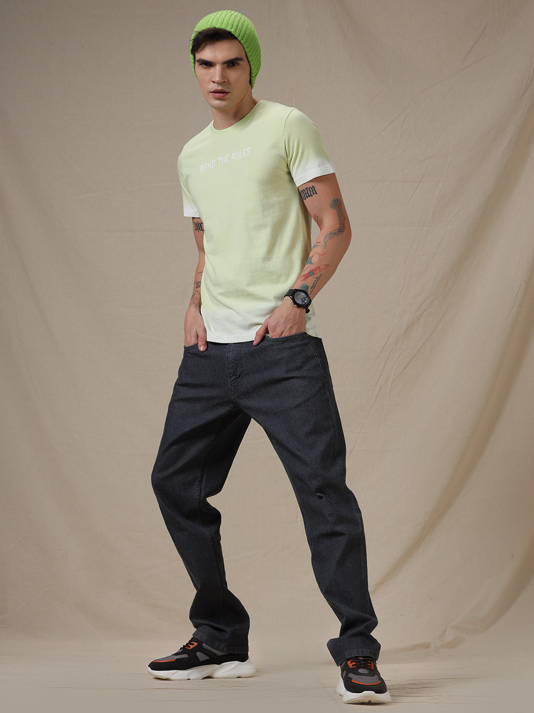 Men's Slim Jeans Stretch Floral Pattern Denim Pants Men - Temu