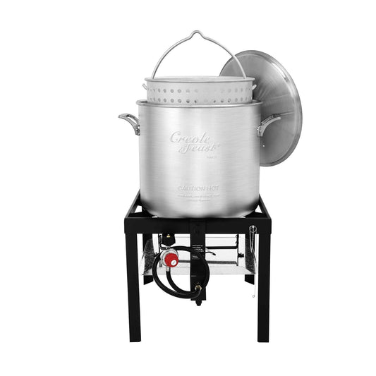 Creole Feast, TFS3000L, Premium Aluminum 30 qt. Turkey Fryer Set, 50,0