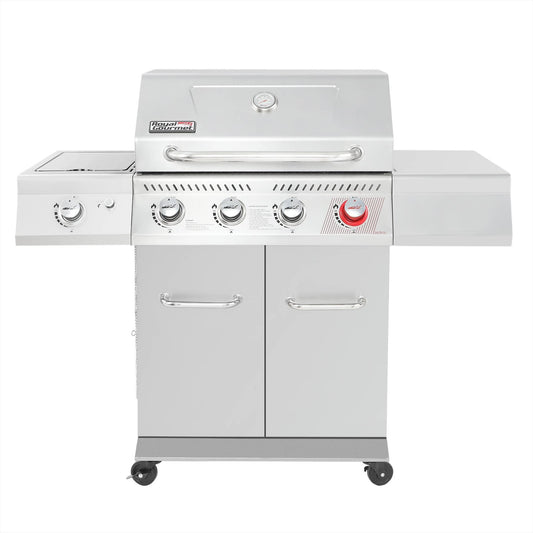 Royal Gourmet Liquid Propane Gas 5-Burner BBQ Grill with Side