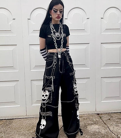 SKULL PANT TRIPP PANTS GOTHIC PANTS