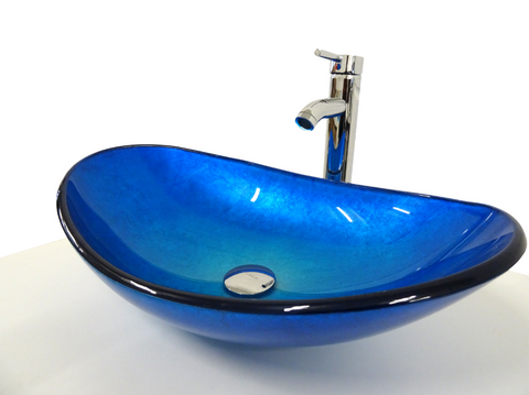 Snuggx Tempered Glass Countertop Vessel Basin