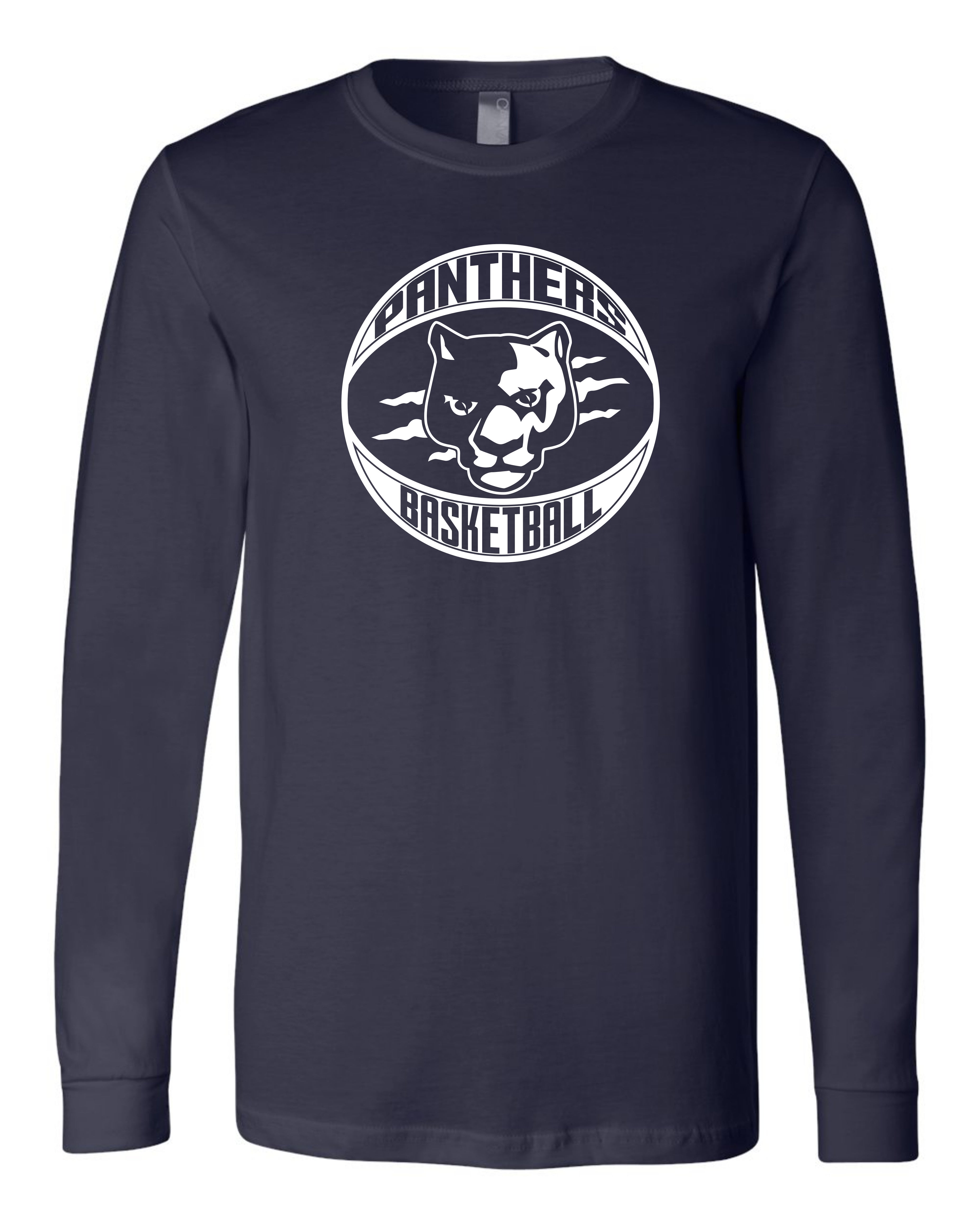 Panthers BBall Claw Ball - Youth Long Sleeve