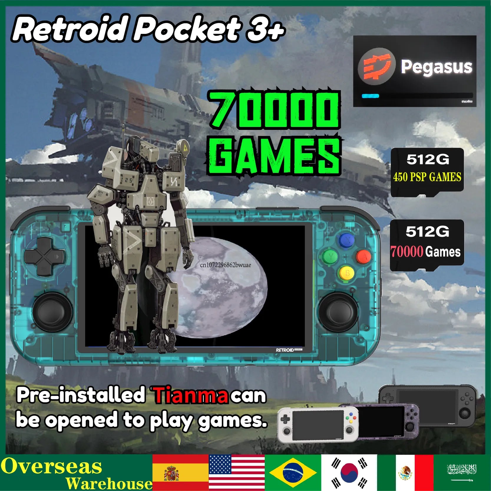 2023 Retroid Pocket Handheld Retro Game Console