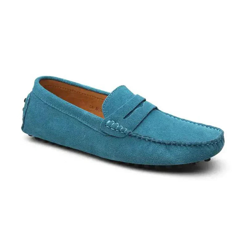 Product Image for Ravikna | Loafers i semsket skinn, Oseanblå / EU 45 / UK 10.5