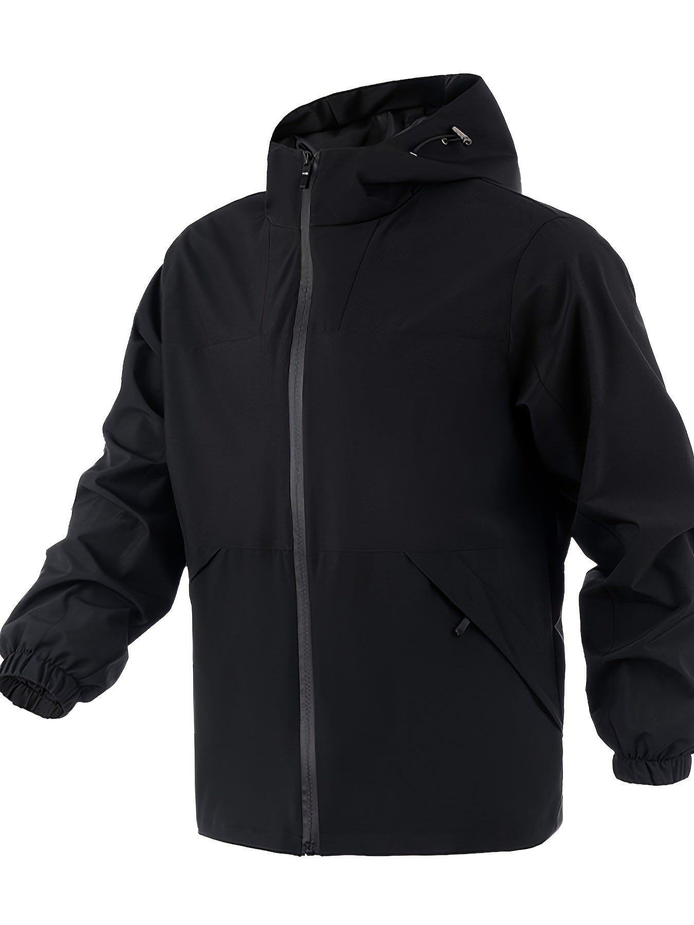Product Image for Ravikna | Lett jacket for men with hood, casual in block color, Svart / L(50)