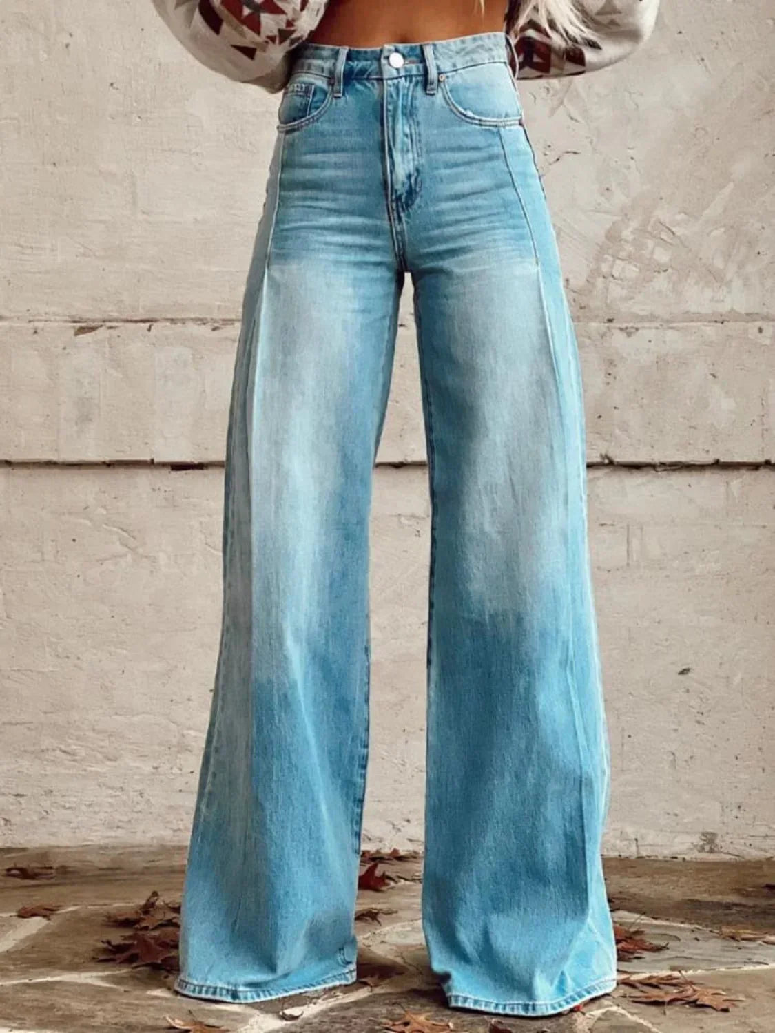 Product Image for Ravikna | Klassische Breite Beinhosen, Blau / M