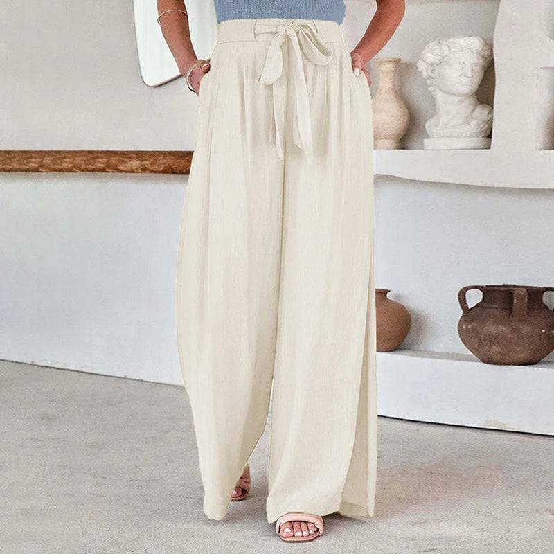 Product Image for Ravikna | Elegante Luftige Sommerbukser Dame Med Vidde Bukser, Hvit / 2XL