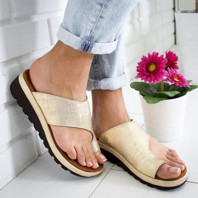 Product Image for Ravikna | Ortopediske Korrigerende Sandaler Dame, Gull / 41