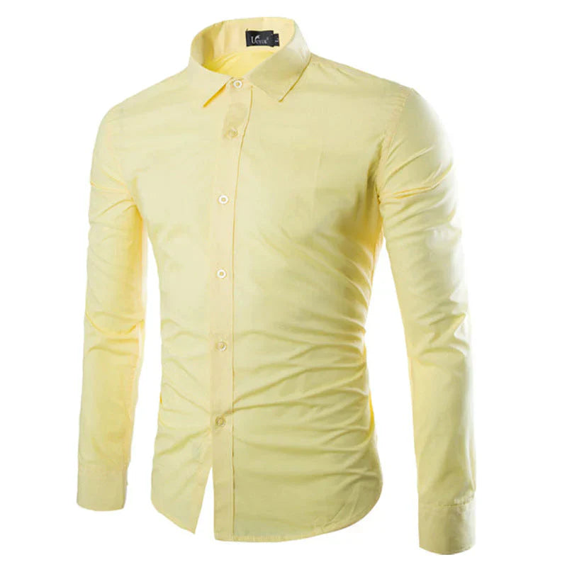 Product Image for Ravikna | Slim Fit Herre Skjorte, Gul / L