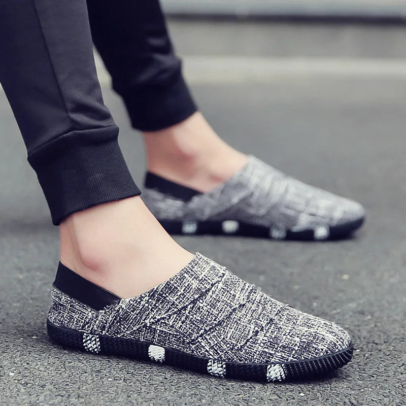 Product Image for Ravikna | Herre Espadrillos For Vår & Sommer Lett Lærred Sko Med Hamp såle, Grå / 39