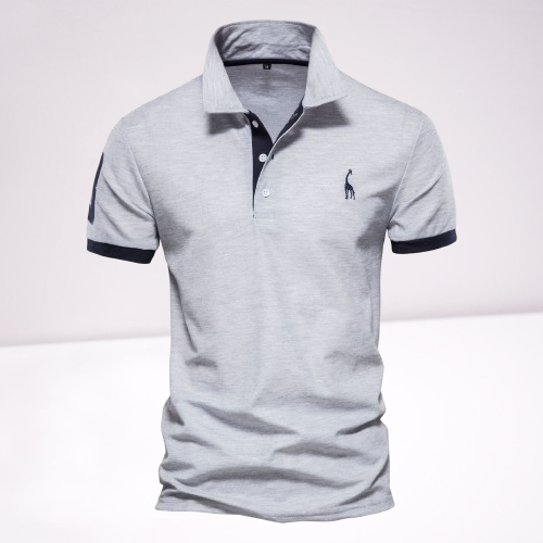 Product Image for Ravikna | Løs Slim Fit Herre Polo, Grå / 4XL