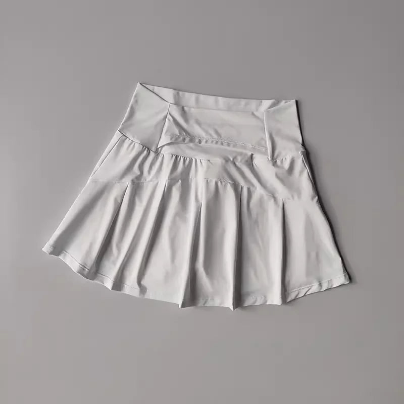 Product Image for Ravikna | Hochbund Athletic Skort Für Tennis, Golf, Yoga, Laufen, Weiß / L