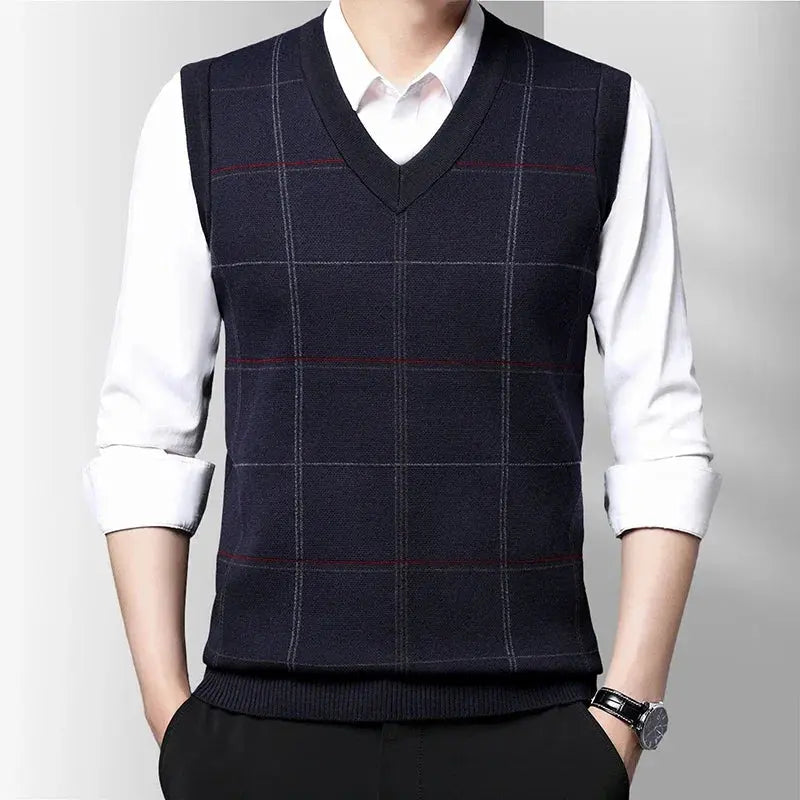 Product Image for Ravikna | Mønstrete Kinit Vest, Merensininen / XL
