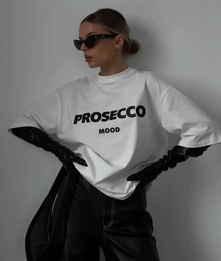 Product Image for Ravikna | T-skjorte "Prosecco Mood", Hvit / XS
