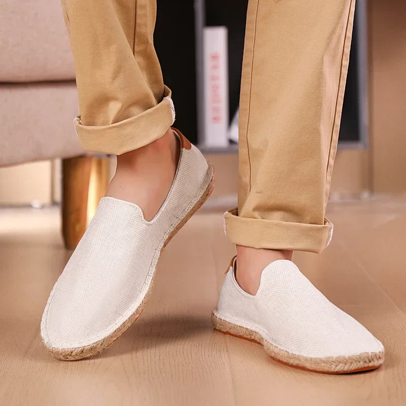 Product Image for Ravikna | Letts Canvas Sko For Damer & Herrer Sommer Slip on Loafers, Hvit / 47