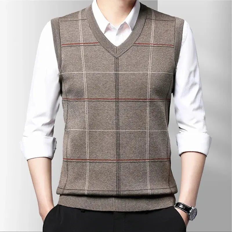 Product Image for Ravikna | Mønstrete Kinit Vest, Khaki / 2XL