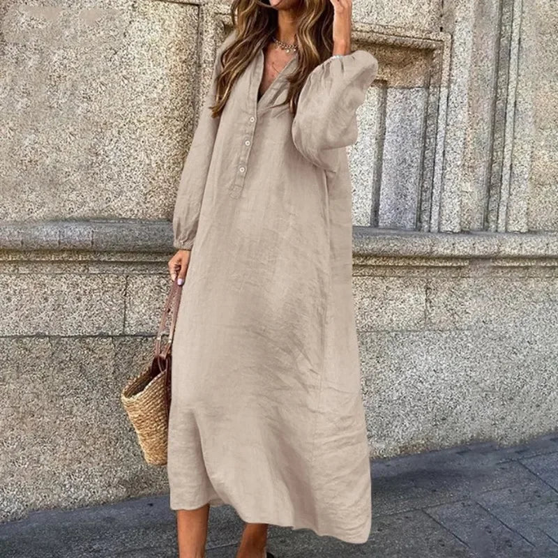 Product Image for Ravikna | Skjortekjoler i bomull og lin, Beige / 5XL