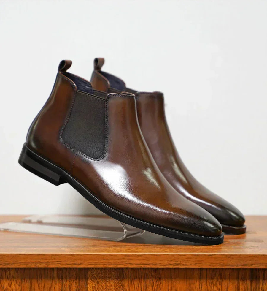 Product Image for Ravikna | Enkle skinn ankle boots, Braun / 42