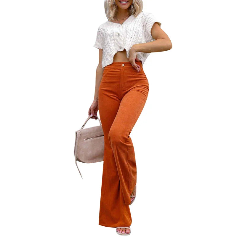 Product Image for Ravikna | Trendy Schlaghosen Für Damen, Orange / 2XL