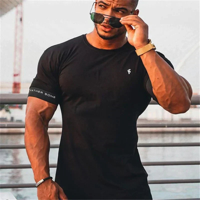 Product Image for Ravikna | Muscle Fit T-skjorte med Korte Ermer, Svart / XXL