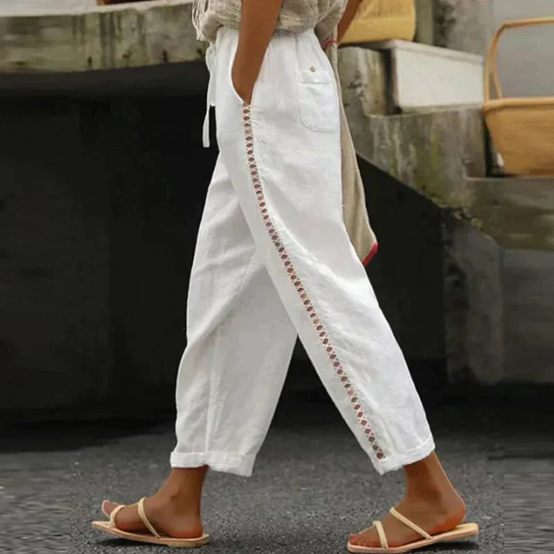 Product Image for Ravikna | Boho Sommerbukser Look, Hvit / 2XL